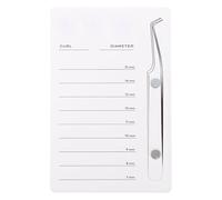 CIMAXIC Magnetic Acrylic False Lash Tray Eyelash Extension Pallet Lightweight Makeup Supplies Beauty Salon Tool for Grafting Removal and Storage White Lash Display Board