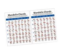 CIMAXIC Mandolin Chord Chart Book Mandolin Exercise Diagram for Students Teachers Plate Paper