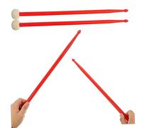 CIMAXIC Maple Drumsticks Felt Drumstick for Drumline Double-end Drum Sticks Jazz Percussion Lightweight Practice Sticks for Boys and Girls