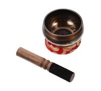 CIMAXIC Meditation Bowl Tibetan Singing Bowl Yoga Buddha Mallet and Cushion Sound for Relaxation Random Color