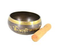 CIMAXIC Meditation Singing Bowl Chanting Bowl for Relaxation Yoga Set with Mallet 10.5cm