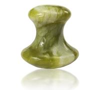 CIMAXIC Mushroom Shaped Facial Scraping Stone Green Jade Massage Tool for Face and Body, Guasha Massager with Ergonomic Design, Suitable for Spa and Relaxation Therapy