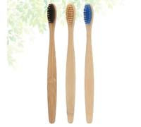 CIMAXIC Natural Bamboo Toothbrush Suitable for Fragile Gingival with Soft Bristles 3pcs and Eco Friendly Biodegradable Manual Toothbrush for Men and Women for Daily Oral Care
