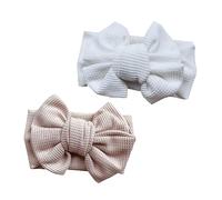 CIMAXIC Newborn Festival Headband 2pcs Large Hair Bow Hairband Girls Hairband Holiday and Christmas Infants Bow Clips