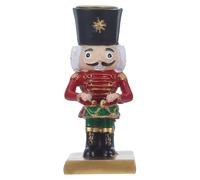 CIMAXIC Nutcracker Soldier Candle Holder: Pillar Taper Candlestick Centerpiece - 4.3" High Nutcracker Figurine Candlestick Fits Candle within 22mm/0.9" Dia
