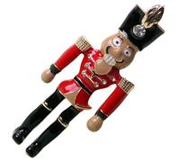 CIMAXIC Nutcracker Soldier Corsage Lapel Brooch Chic Metal Compact Easy to Carry Brooch for Girlfriends and Daughters Celebrations and Daily Wearing