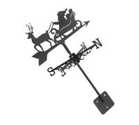 CIMAXIC Outdoor Garden Decor Iron Weather Vane Christmas Village Decor Weather Vane for Yard Wind Indicator