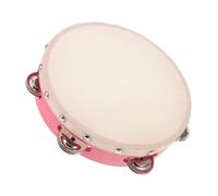 CIMAXIC Pink Ring Drum for Boys and Girls Musical Instruments Hand Held Tambourine Boy Girl Percussion Instrument Rhythm Toy