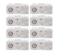 CIMAXIC Plenty Kitchen Roll Offering Soft and Sturdy Paper Extraction Tissue Paper White 8pcs Made from Wood Pulp, for Home and Kitchen Use for Household and Public Scenarios