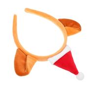 CIMAXIC Plush Cat Ears Headband Christmas Hat Headpiece Elf Headband Animal Headwear Party Accessory