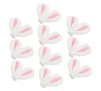 CIMAXIC Plush Rabbit Ear Hairpin 10pcs Set for Diy Jewelry Craft Decor Easter Bunny Ears Hairband Charm