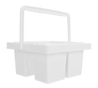 CIMAXIC Portable Plastic Artist Brush Basin with Paint Palettes and Washing Bucket Sturdy Multifunctional Paint Cleaner Container for Artists Beginners and Decorative Painting Use