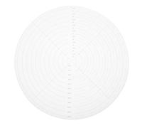 CIMAXIC Quilting Ruler Visibility Acrylic Circular Center Design 10 Inch and Portable Sewing Crafts Template for Drawing and Patchwork at Workplace