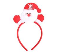CIMAXIC Red Christmas Hair Hoop Headband Light up Elastic Fabric Hair Band Lightweight Adorable Christmas Headdress for Costume Parties