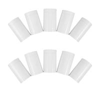 CIMAXIC Repair Patch for Pipes, 75mm Open Union Connector, White PVC, 10pcs Pack for Water Hose and PVC Drain Pipe Leak Fixes