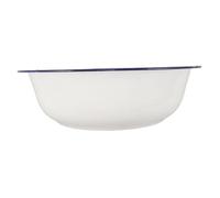 CIMAXIC Retro Enamel Foot Soak Basin 12.58x12.58x3.93in White Ceramic Washing Basin Multifunctional Use Vintage Design Spa Foot Bath for Home