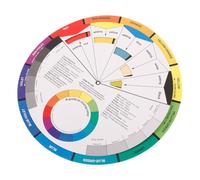 CIMAXIC Rotatable Color Learning Wheel for Painters and Designers, Accurate Color Representation on Lightweight Paper, Colour Chart Tool for Art Classes and Paint Mixing