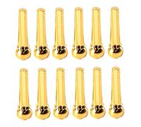 CIMAXIC Set of 12 Brass Guitar Bridge Pins Long-lasting Guitar Accessories Strengthen Sweep Picking