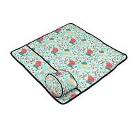 CIMAXIC Sewing Machine Dust Cover Pockets Floral Table Mat Decorative Cover Mat for Sewing Machine Table Use As Quilting Accessories