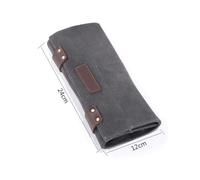 CIMAXIC Slot Leather Hairdressing Scissor and Comb Rolling Bag for Barbers Salon Styling Tools Organizer Pouch Compact and Space-Saving Carrying Case for Hair Cutting Kit