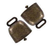 CIMAXIC Small Loud Bells for Football Game 2pcs Cowbells Noisemaker Calling Bell Handles