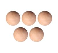 CIMAXIC Solid Wooden Balls and Environmentally Friendly Material with Smooth Surface 5pcs 4cm Diameter for DIY Accessories for DIY Decoration and Photo Props