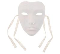 CIMAXIC Steampunk Masquerade Mask - White Full Face Mask with Mechanical Design - Comfortable for Costume Parties, Cosplay, and Carnivals