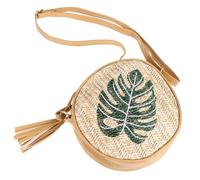 CIMAXIC Summer Beach Bag Woman Beach Bag with Zipper Closure Protects Items from Theft Unique round Design for Shopping and Party in Summer