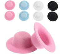 CIMAXIC Tiny Top Hats for Dolls 20pcs Miniature Snowman Doll Cap Decorative Craft Hat Set Diy Photo Prop