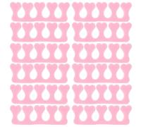 CIMAXIC Toe Separators Made of Sturdy Eva Foam Heart Shaped Pink 40pcs Preventing Touch of Wet Nail Polish Easy Access to Areas the Toenails for Manicure and Pedicure