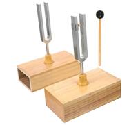 CIMAXIC Tuning Fork Wooden Base Tuning Fork Sound Therapy Instrument for Teaching