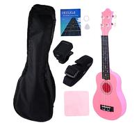 CIMAXIC Ukulele Guitar for Adults Beginners Kit Case Tuner Strap Cleaning Cloth Instruction Book