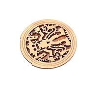 CIMAXIC V11 Guitar Sound Hole Cover Wooden Soundhole Cover Block for Acoustic Guitars Feedback Reduction