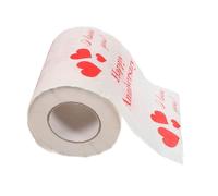 CIMAXIC Valentine Toilet Paper Roll with Romantic Printed Hearts Pattern, Wood Pulp Paper Material, Great Cleaning Power, Portable Tissue for Home and Office Use