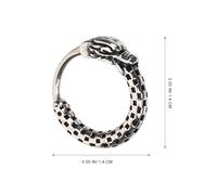 CIMAXIC Vintage Dragon Men’S Loop Earrings 2Pcs, Round Hoop Earrings for Men, Retro Black Metal Dragon Jewelry, Cool Men’S Ear Jewelry for Daily Wear