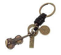 CIMAXIC Vintage Violin Keychain for Backpack Made of Zinc Alloy and Pu Leather Elegant Design, Built to Last as A Musical Instrument Charm Or Personal Style Accessory