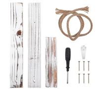 CIMAXIC Vintage Wooden Towel Rack Trapezoid Shape Solid and Elegant, Suitable for Laundry Room with Natural Appearance