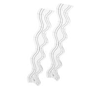 CIMAXIC Wavy Quilt Rulers 2pcs Acrylic Sewing Templates for Home Decor Projects and Quilting Projects Domestic Sewing Machine Stable Guidance