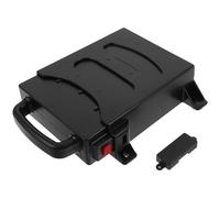 CIMAXIC Wheelchair Battery Case: Electric Scooter Battery Holder - Pull-Out Enclosure Plastic Shield - Secure Side Hanging - Black Storage Fits 16A Carrying