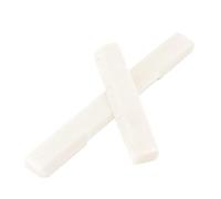 CIMAXIC White Ukulele Saddle and Slotted Neck Nut Set Premium Bone Accessories for 4-string Ukuleles Replacement for Optimal Sound