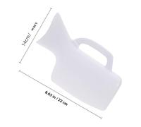 CIMAXIC Women Urinal Portable 1000ml Large Capacity Urine Bottle with Sealing Lid for Household and Patient Use, Plastic Female Urinary Drainage Pot for Bedridden and Emergency Scenarios