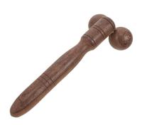 CIMAXIC Wooden Facial Massager Roller, Chicken Wing Wood Material Dual Round Balls, Portable Face and Eye Manual Massaging Tool for Skin Care and Facial Slimming in Beauty Routine