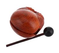 CIMAXIC Wooden Fish Decor Fish Decor Ornament for Office Home Traditional Instrument for Meditation Relaxation