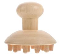 CIMAXIC Wooden Massage Comb for Head and Whole Body, Portable Brown Synthetic Material Massager Tool to Promote and Prevent Hair Static Damage for Relaxation