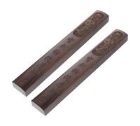 CIMAXIC Wooden Paperweight Designed to Hold down Paper and Keep It Flat 1 Pair for Chinese Paper, Brown Synthetic Material for Business Or Festival Use