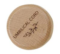 CIMAXIC Wooden Umbilical Cord Keepsake Box for Newborns Engraved Memory Organizer for Teeth First Haircuts and Pregnancy Souvenirs Compact Sealed Storage for Cherished Milestones