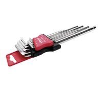 Cimco Allen Key Set 9-Part Extra Long Ball Head S2 Steel