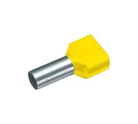 Cimco 18 2418 Twin Ferrule 4mm² Partially Insulated Orange 100 pieces