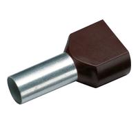 Cimco 187708 Twin ferrule Bootlace Ferrules Black 1.5 mm² 100 pcs