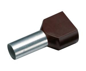 Cimco 187708 Twin ferrule Bootlace Ferrules Black 1.5 mm² 100 pcs